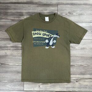 Vintage Y2K Looney Tunes Sylvester Spoil Sport T Shirt